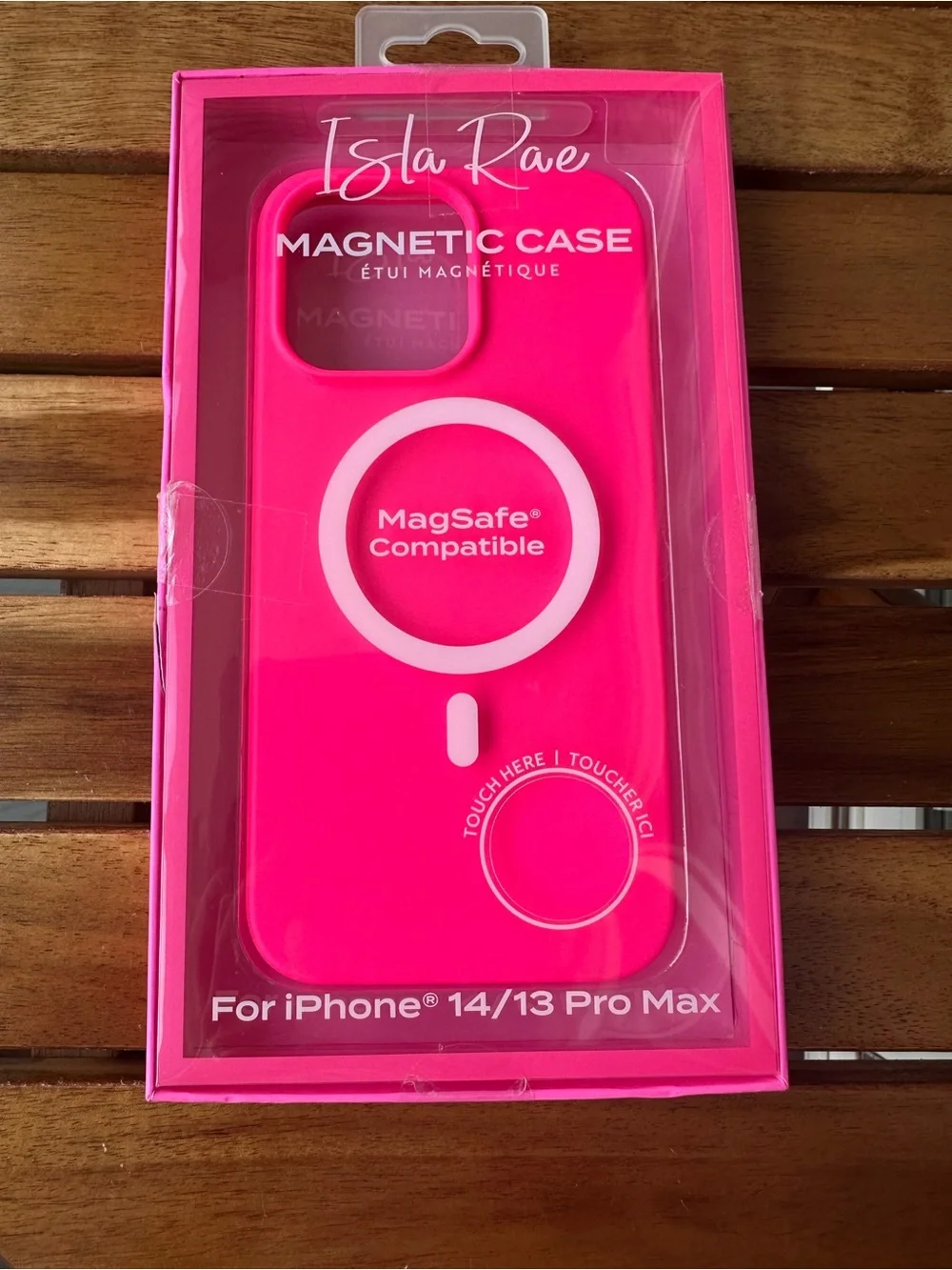 MagSafe Compatible Magnetic Case for iPhone 14/13 Pro Max - Hot Pink